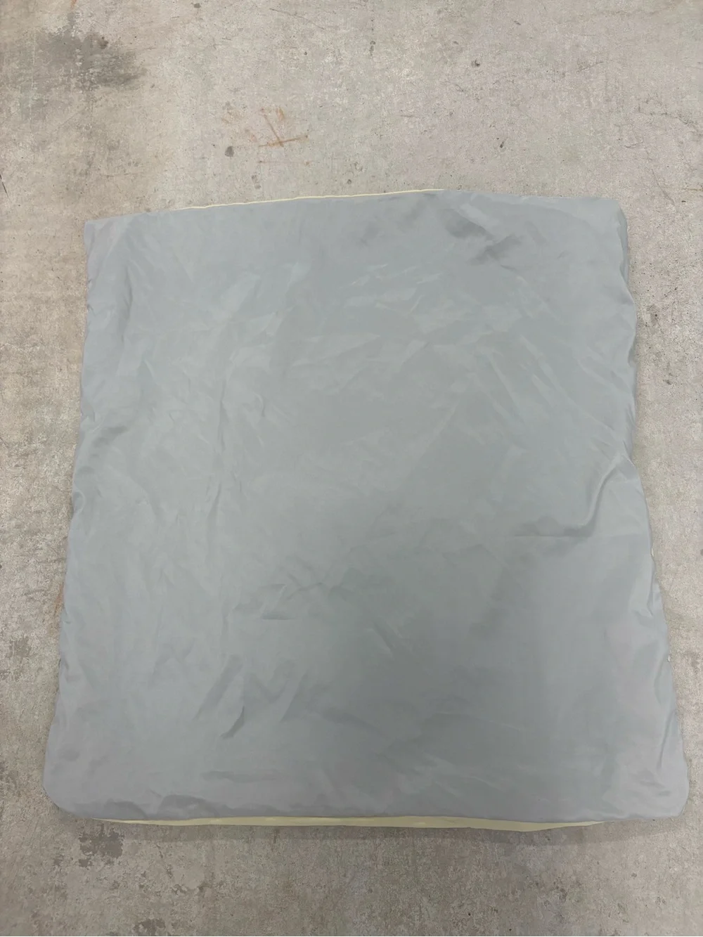 Square Soft Yellow and Dark Gray Pillow Sham